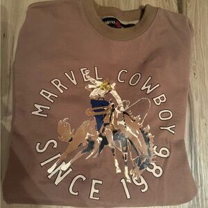 Marvel Brown Cowboy Graphic Sweatshirt